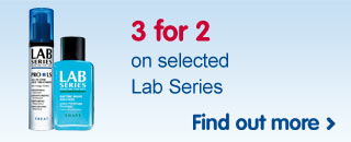 3 for 2 on selected Lab Series